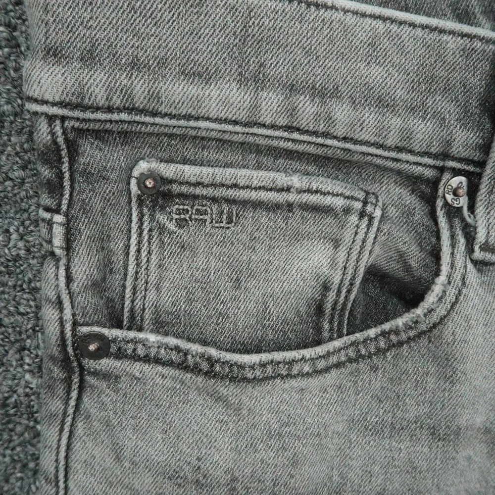G Star Jeans Mens‎ 31x32 Gray 3301 Slim Stretch Denim Button Fly 5 Pocket